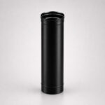 Дымоход 1,0 м (430/0,8 мм эмаль черная до 600°) D115 Ferrum BLACKSIDE