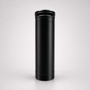 Дымоход 1,0 м (430/0,8 мм эмаль черная до 600°) D115 Ferrum BLACKSIDE