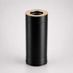 Сэндвич 0,5 м (430/0,8 мм эмаль черная до 600°) D115х200 Ferrum BLACKSIDE