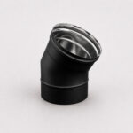 Колено угол 135° (430/0,8 мм эмаль черная до 600°) D115 Ferrum BLACKSIDE